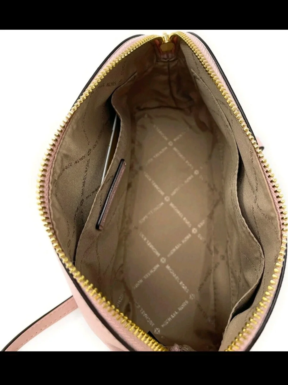 Michael Kors Pale Pink Chain Strap Crossbody Bag